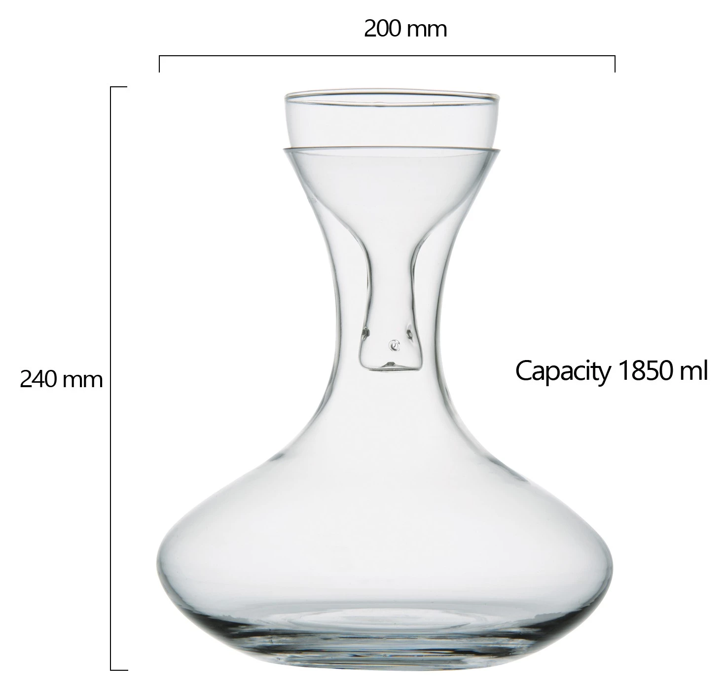 Artland Sommelier Rotwein Karaffe mit Belüfter 5 Artland Sommelier Rotwein Karaffe mit Belüfter – Bild 5