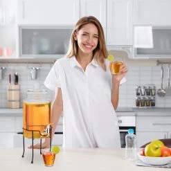 Relaxdays Getränkespender Set mit Zapfhahn -Kannen & Krüge Verkaufsgeschäft 04d2a8e48c464e688ef5ad0d95097322