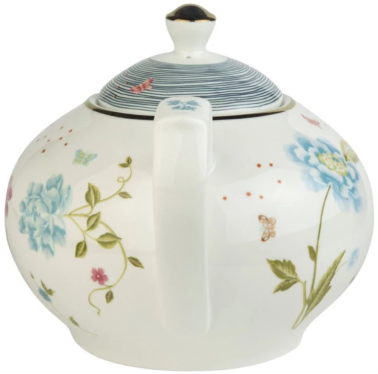 Laura Ashley Teekanne Elveden Weiß 1,6 Liter 2 Laura Ashley Teekanne Elveden Weiß 1,6 Liter – Bild 2