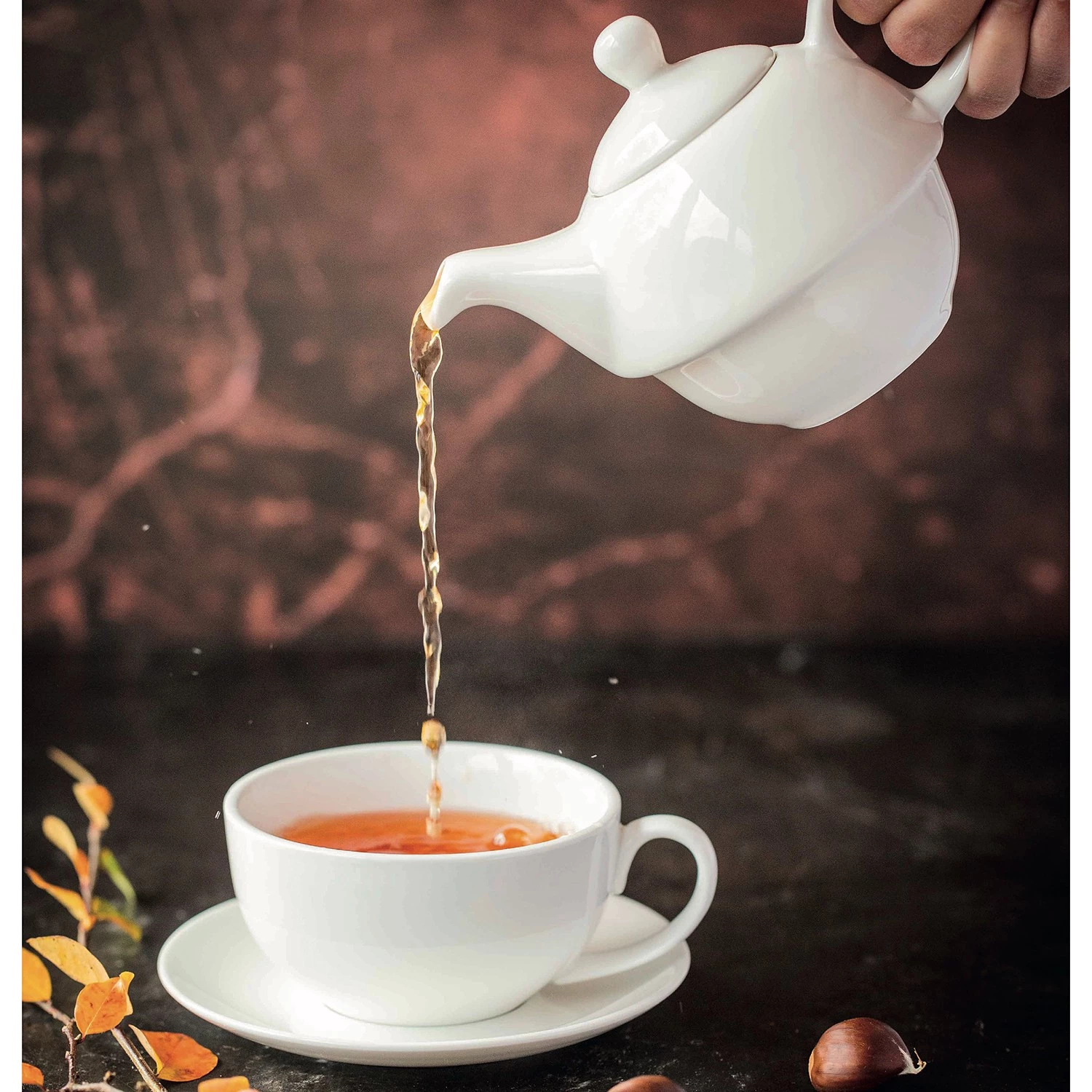 Maxwell & Williams Teekanne Round (3-teilig) - Porzellan - Weiß - Fassungsvermögen: 0,45 L 3 Maxwell & Williams Teekanne Round (3-teilig) - Porzellan - Weiß - Fassungsvermögen: 0,45 L – Bild 3