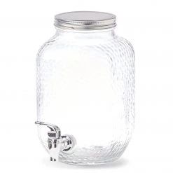 Zeller Getränkespender Fyn - Glas - transparent - 20,4 x 15,2 x 25,4