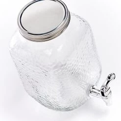 Zeller Getränkespender Fyn - Glas - transparent - 20,4 x 15,2 x 25,4 -Kannen & Krüge Verkaufsgeschäft 1000282814 210813 06093800028 DETAILS P000000001000282814