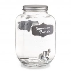 Zeller Getränkespender Fenes - Klarglas - transparent - 15,5 x 15,5 x 25,5