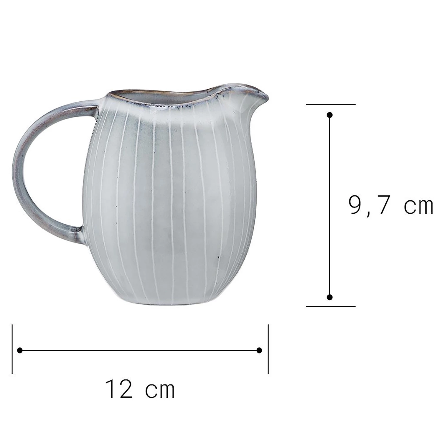 Butlers Milchkännchen HENLEY - Steingut - Grau 3 Butlers Milchkännchen HENLEY - Steingut - Grau – Bild 3