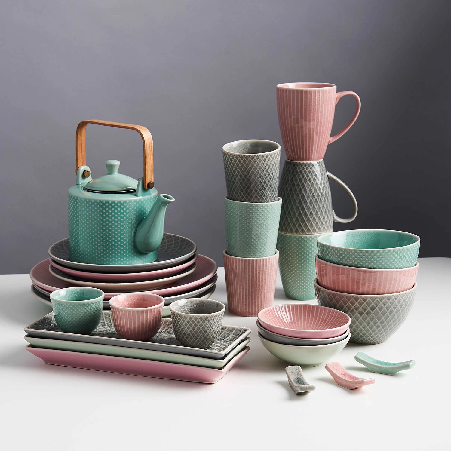 Butlers Teekanne HANAMI - Steingut - Mint 2 Butlers Teekanne HANAMI - Steingut - Mint – Bild 2