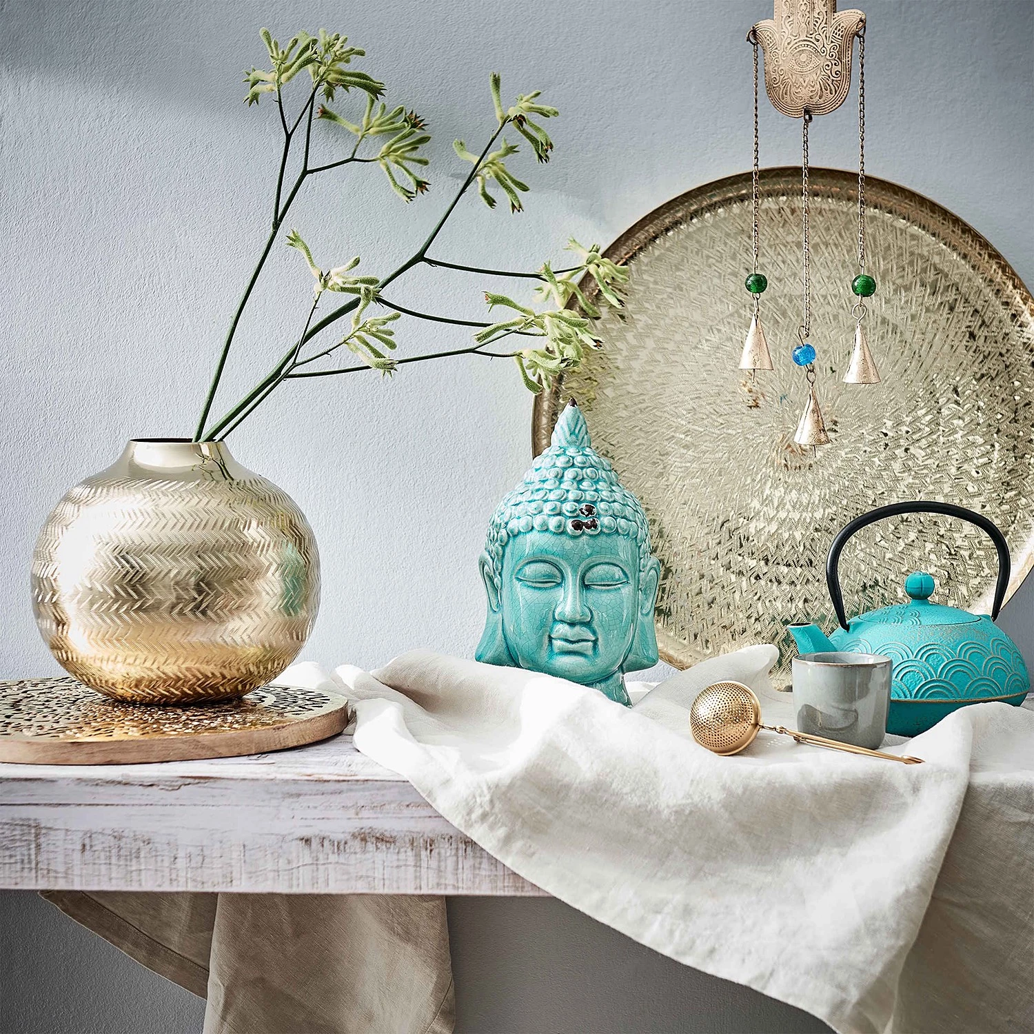 Butlers Teekanne CEREMONY II - Eisen - Türkis 2 Butlers Teekanne CEREMONY II - Eisen - Türkis – Bild 2