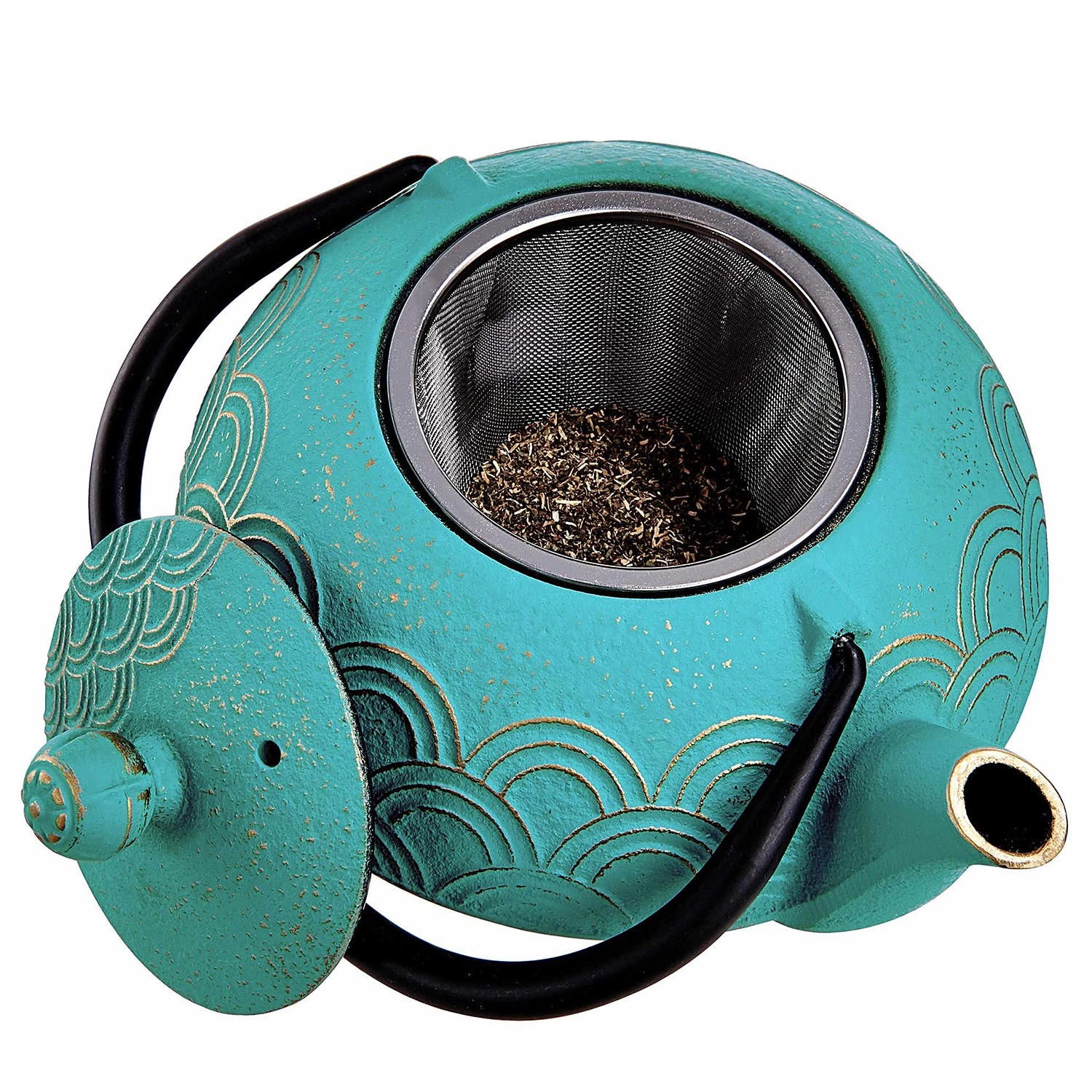 Butlers Teekanne CEREMONY II - Eisen - Türkis 3 Butlers Teekanne CEREMONY II - Eisen - Türkis – Bild 3