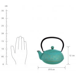 Butlers Teekanne CEREMONY II - Eisen - Türkis 11 Butlers Teekanne CEREMONY II - Eisen - Türkis -Kannen & Krüge Verkaufsgeschäft 1000336973 220225 500 SKETCH DETAILS P000000001000336973 sketch