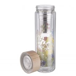 Butlers Teeflasche TEA TENDER II - Borosilikatlgas / Edelstahl / Bambus - Mehrfarbig -Kannen & Krüge Verkaufsgeschäft 1000336976 220225 031 DETAILS P000000001000336976