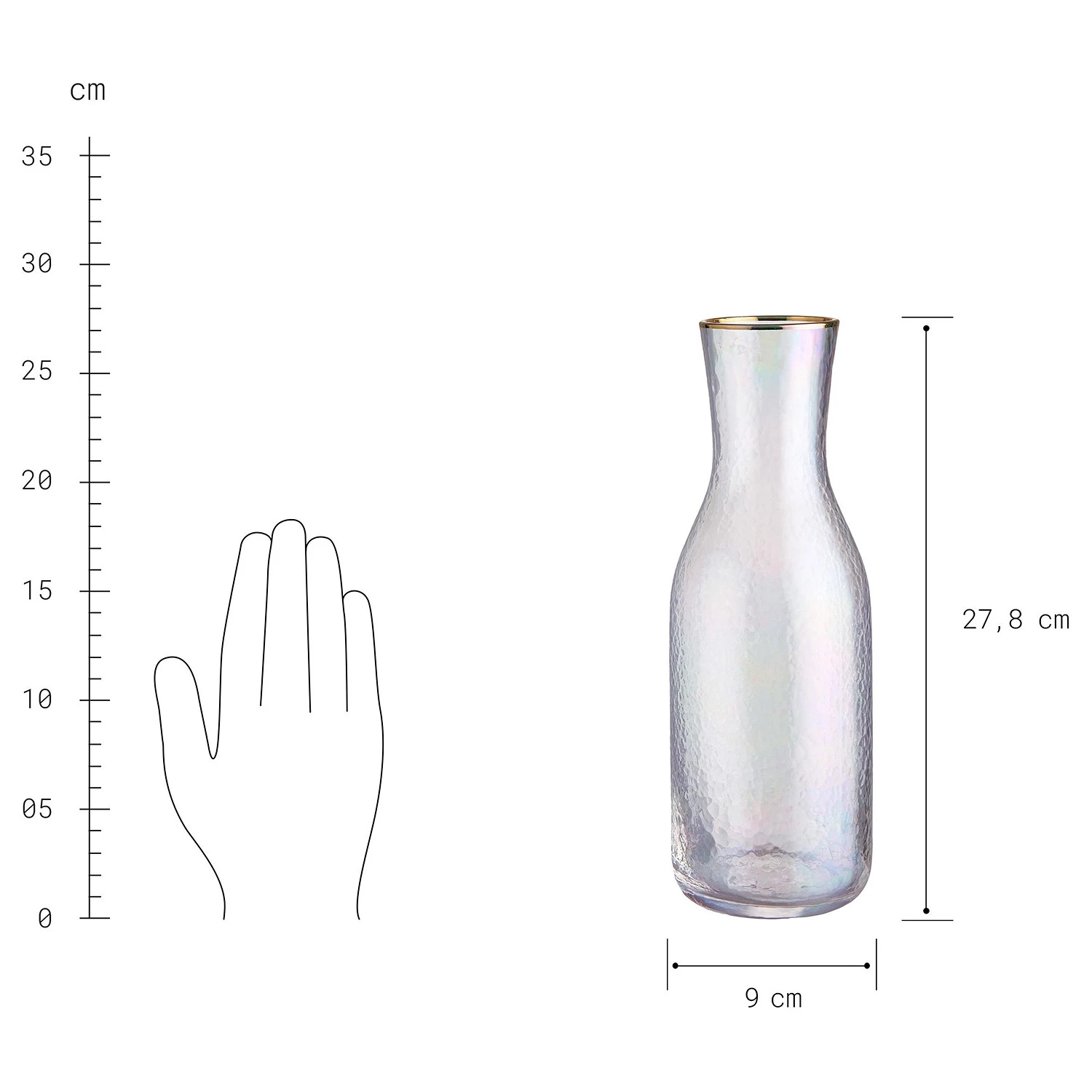 Butlers Karaffe SMERALDA - Klarglas - Transparent 3 Butlers Karaffe SMERALDA - Klarglas - Transparent – Bild 3