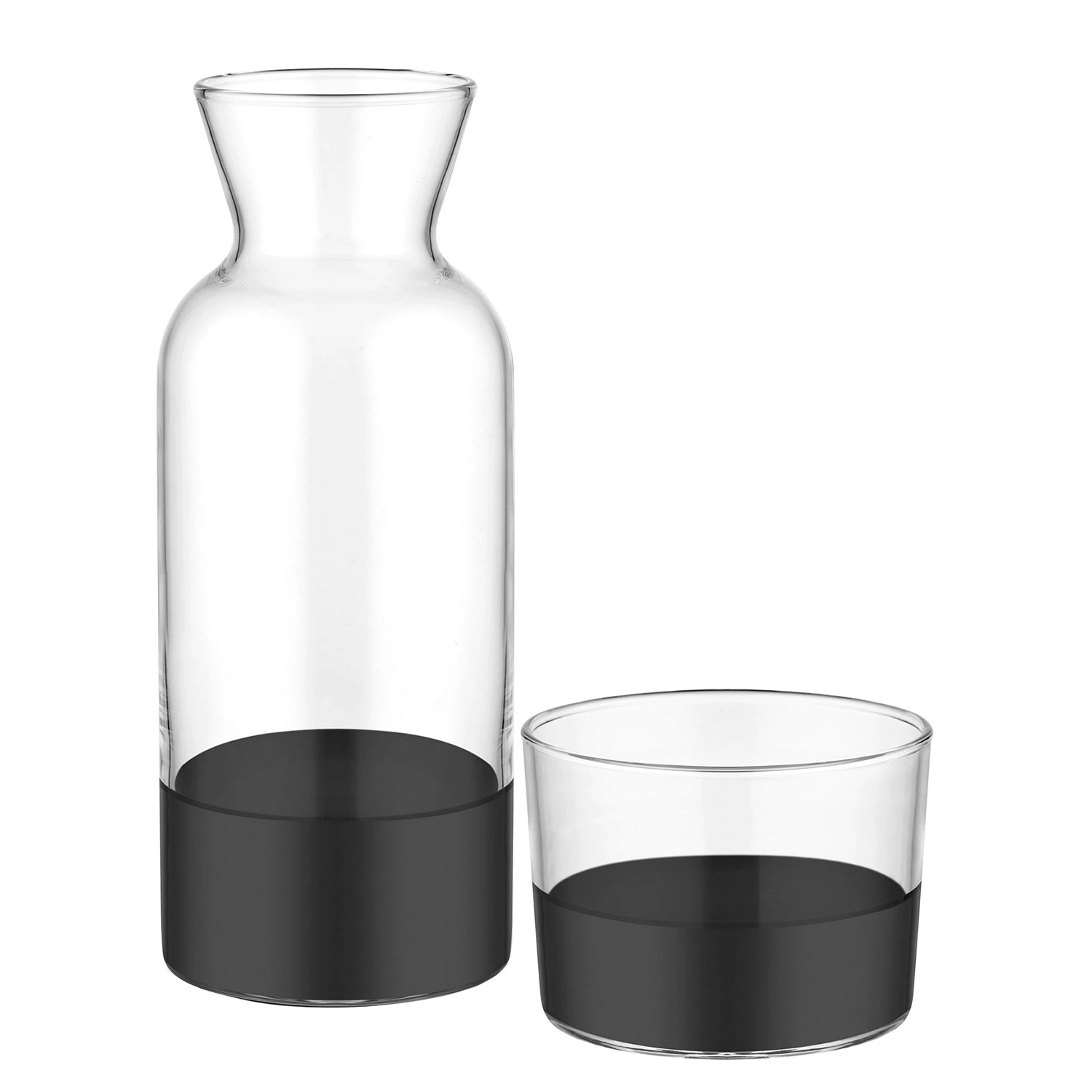 Hermia Karaffe Dark - Klarglas - Schwarz 1 Hermia Karaffe Dark - Klarglas - Schwarz