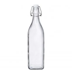 Butlers Flasche SWING - Glas / Edelstahl / Kunststoff - Transparent