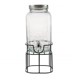 Butlers Getränkespender REFRESH (2-teilig) - Glas / Eisen - Transparent