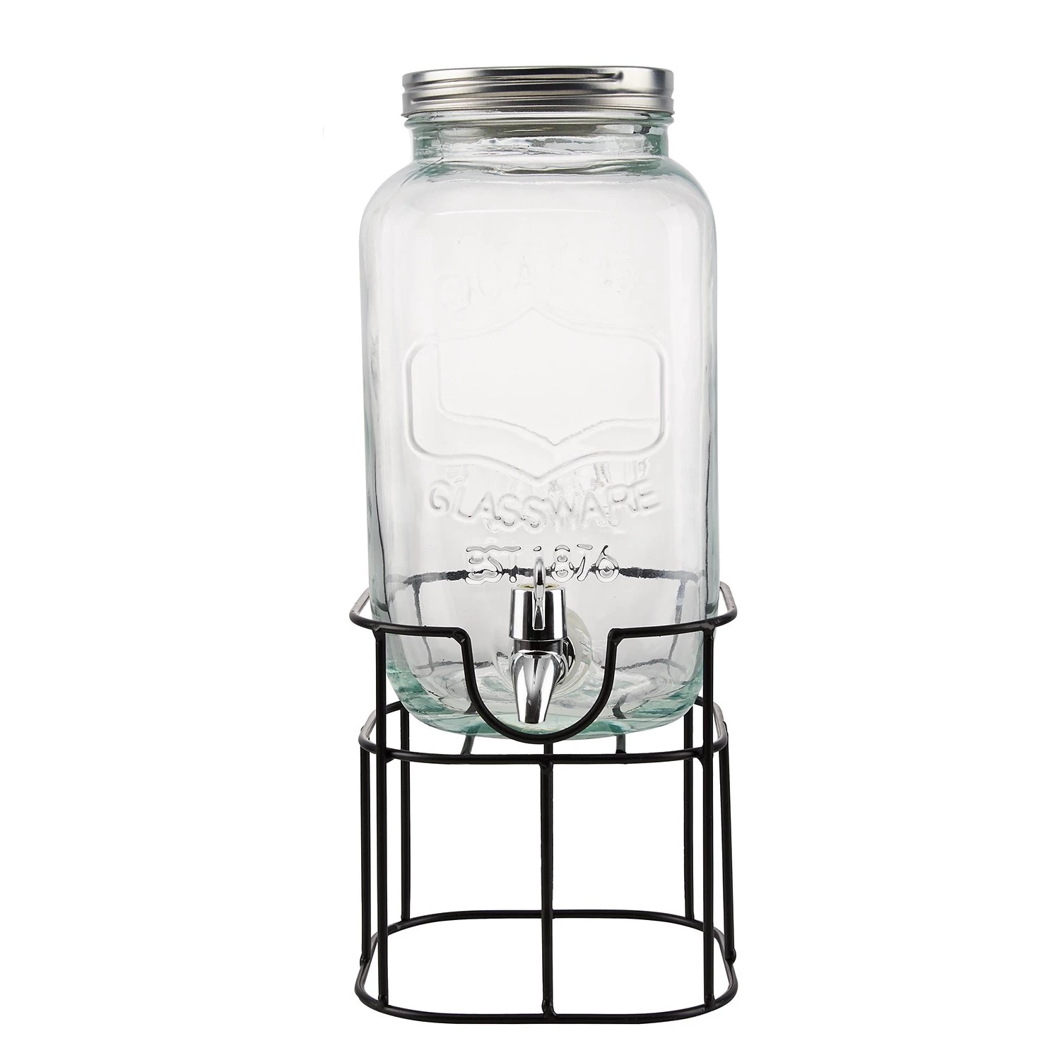 Butlers Getränkespender REFRESH (2-teilig) - Glas / Eisen - Transparent 1 Butlers Getränkespender REFRESH (2-teilig) - Glas / Eisen - Transparent