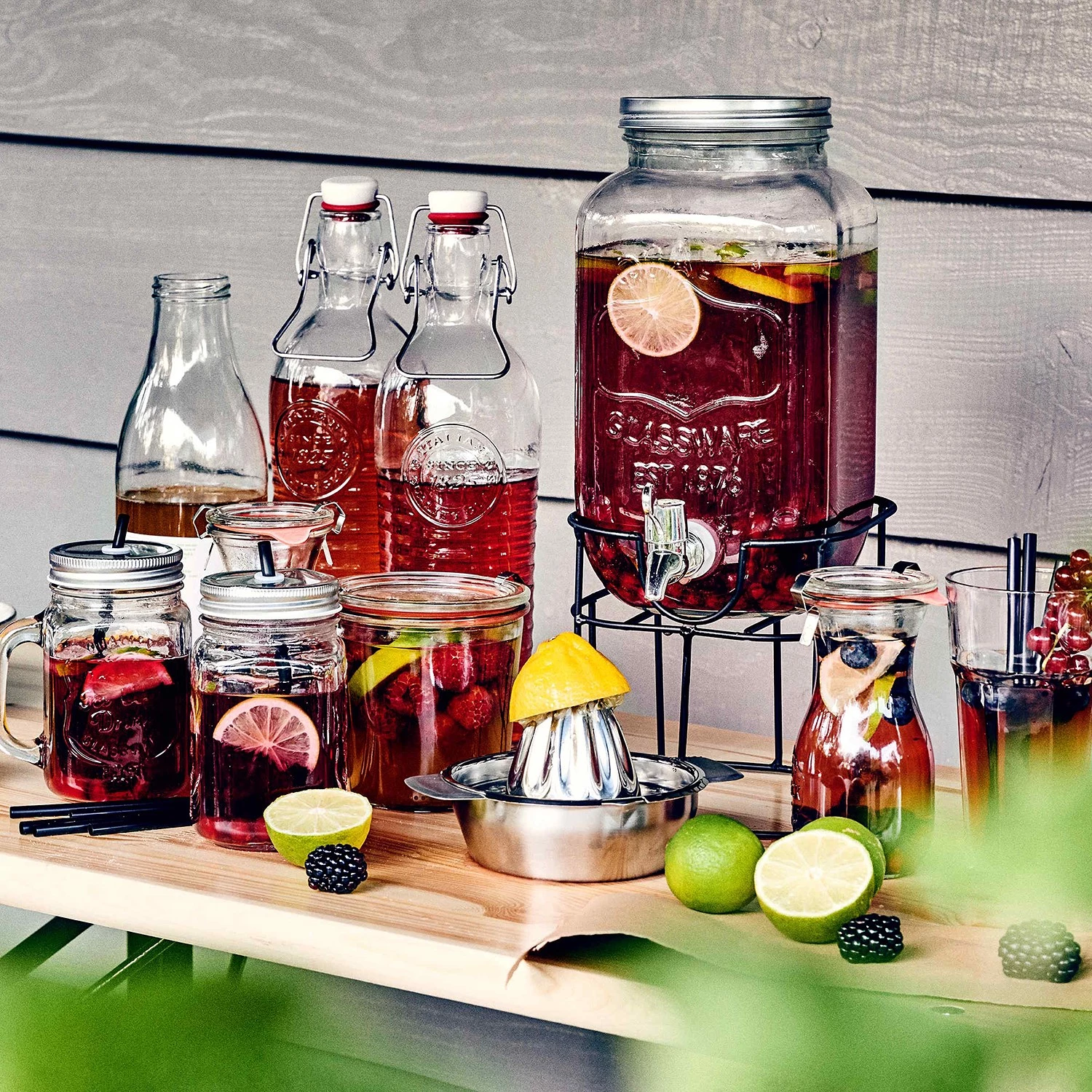 Butlers Getränkespender REFRESH (2-teilig) - Glas / Eisen - Transparent 6 Butlers Getränkespender REFRESH (2-teilig) - Glas / Eisen - Transparent – Bild 6