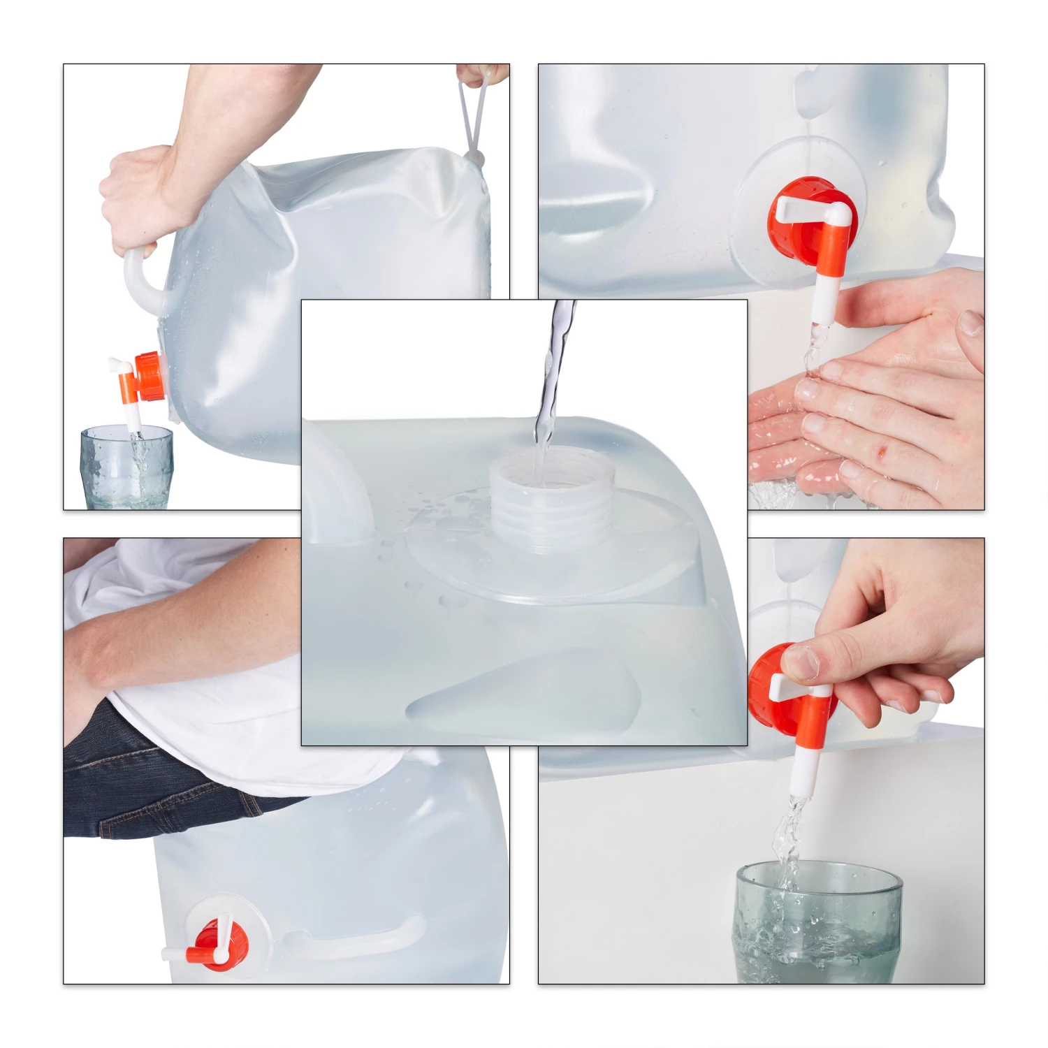 Relaxdays Faltkanister 4er Set - 25 x 27 x 29 cm 6 Relaxdays Faltkanister 4er Set - 25 x 27 x 29 cm – Bild 6