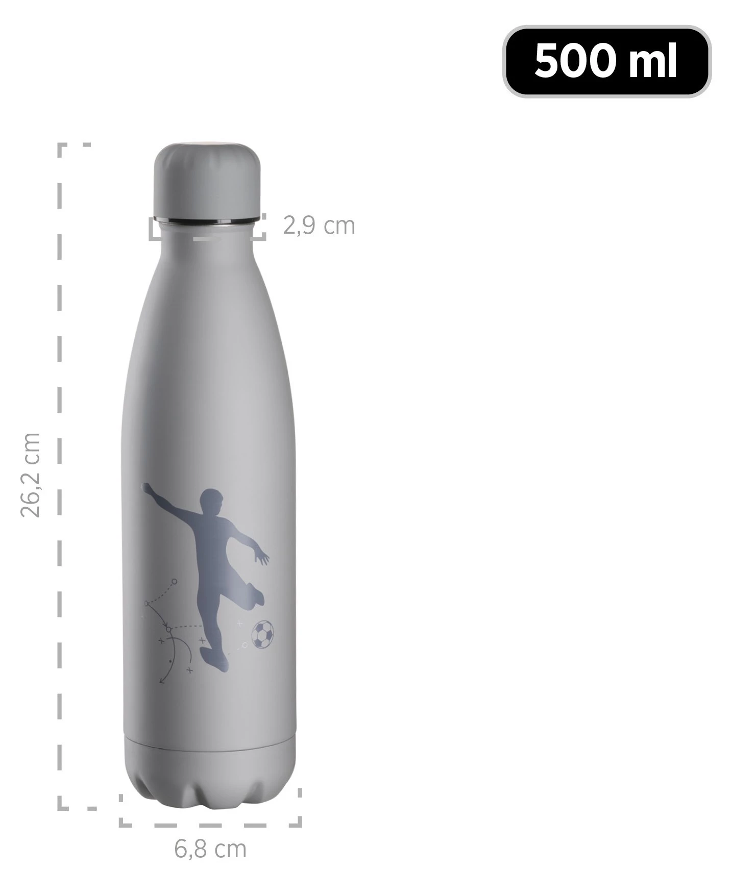 Mäser Vakuum Isolierflasche, Edelstahl - - Grau 2 Mäser Vakuum Isolierflasche, Edelstahl - - Grau – Bild 2