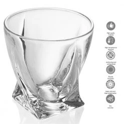 Intirilife 2x Whisky Glas 'TWISTED - 19 x 19 x 32 cm -Kannen & Krüge Verkaufsgeschäft 11d4dba3194e464e9b12ef1ba8554c6f
