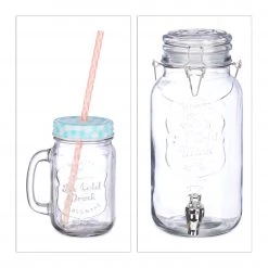 Relaxdays Getränkespender Set 4 Gläser 14 Relaxdays Getränkespender Set 4 Gläser -Kannen & Krüge Verkaufsgeschäft 19c124f7bc764e7cacfddbe69252d226