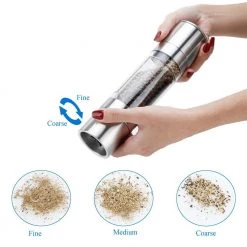 Intirilife Pfeffermühle 2in1 in SILBER TRANSPARENT -Kannen & Krüge Verkaufsgeschäft 1a3d8d1186144789bce472200ec2748b