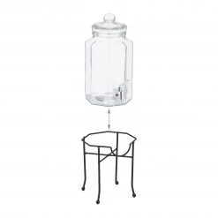 Relaxdays Getränkespender Set mit Zapfhahn -Kannen & Krüge Verkaufsgeschäft 23514cfe2fd2480698d8e704075ca28a