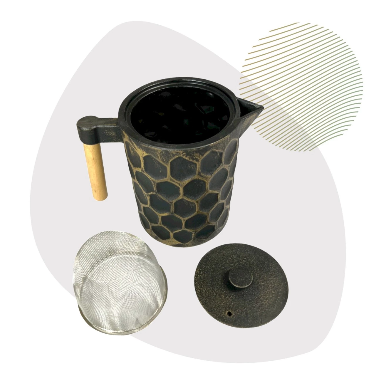 JA-UNENDLICH Kabo 1.2l Teekanne Gusseisen 3 JA-UNENDLICH Kabo 1.2l Teekanne Gusseisen – Bild 3