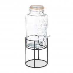 Relaxdays Getränkespender Set Retro -Kannen & Krüge Verkaufsgeschäft 29fa1da164344ea485f884f703d989e6