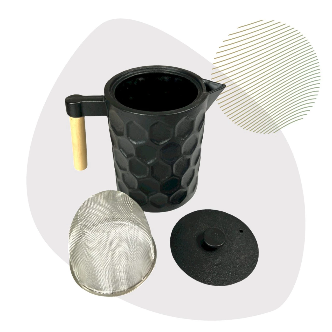 JA-UNENDLICH Kabo 1.2l Teekanne Gusseisen 3 JA-UNENDLICH Kabo 1.2l Teekanne Gusseisen – Bild 3