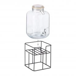 Relaxdays Getränkespender Set mit Gläsern -Kannen & Krüge Verkaufsgeschäft 2df29602e90844d4aad0254dd0a5e848