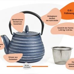JA-UNENDLICH Classic 0.8l Teekanne Gusseisen -Kannen & Krüge Verkaufsgeschäft 3600127e3d09476fb9275600e9e5ac05