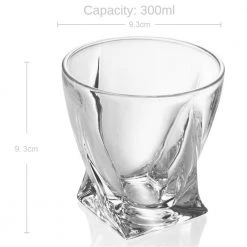 Intirilife 2x Whisky Glas 'TWISTED - 19 x 19 x 32 cm -Kannen & Krüge Verkaufsgeschäft 37b0518918984004865f3d31f461076e