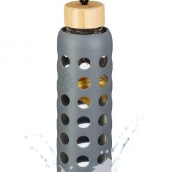 Relaxdays Glasflasche mit Bambusdeckel 550ml - Grau - Durchscheinend - Braun -Kannen & Krüge Verkaufsgeschäft 4c01ee12351d48c5a895bada2e850304.cropped 564 37 1474 2524.processed