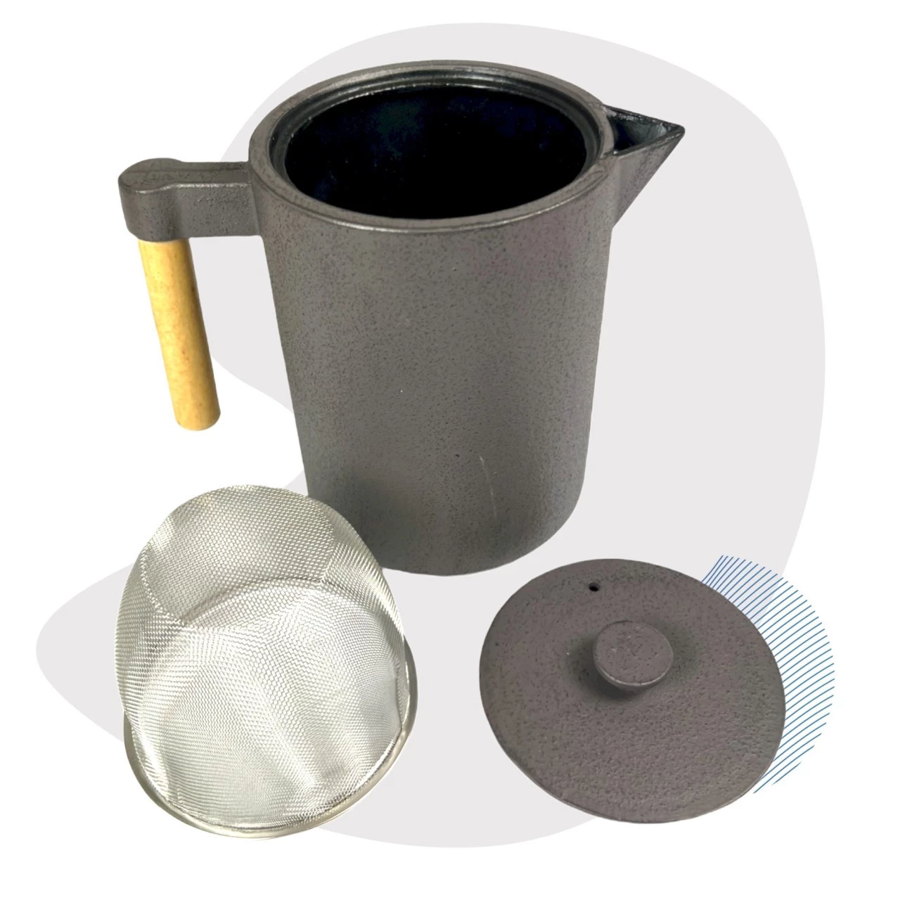 JA-UNENDLICH Kohi 1.2l Teekanne Gusseisen 2 JA-UNENDLICH Kohi 1.2l Teekanne Gusseisen – Bild 2