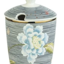 Laura Ashley Zuckerdose Midnight Pinstripe