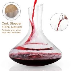 Intirilife Glas Karaffe mit 1.8 Liter für Rotwein -Kannen & Krüge Verkaufsgeschäft 5c32c2f01de0464badf777151c8db7c5