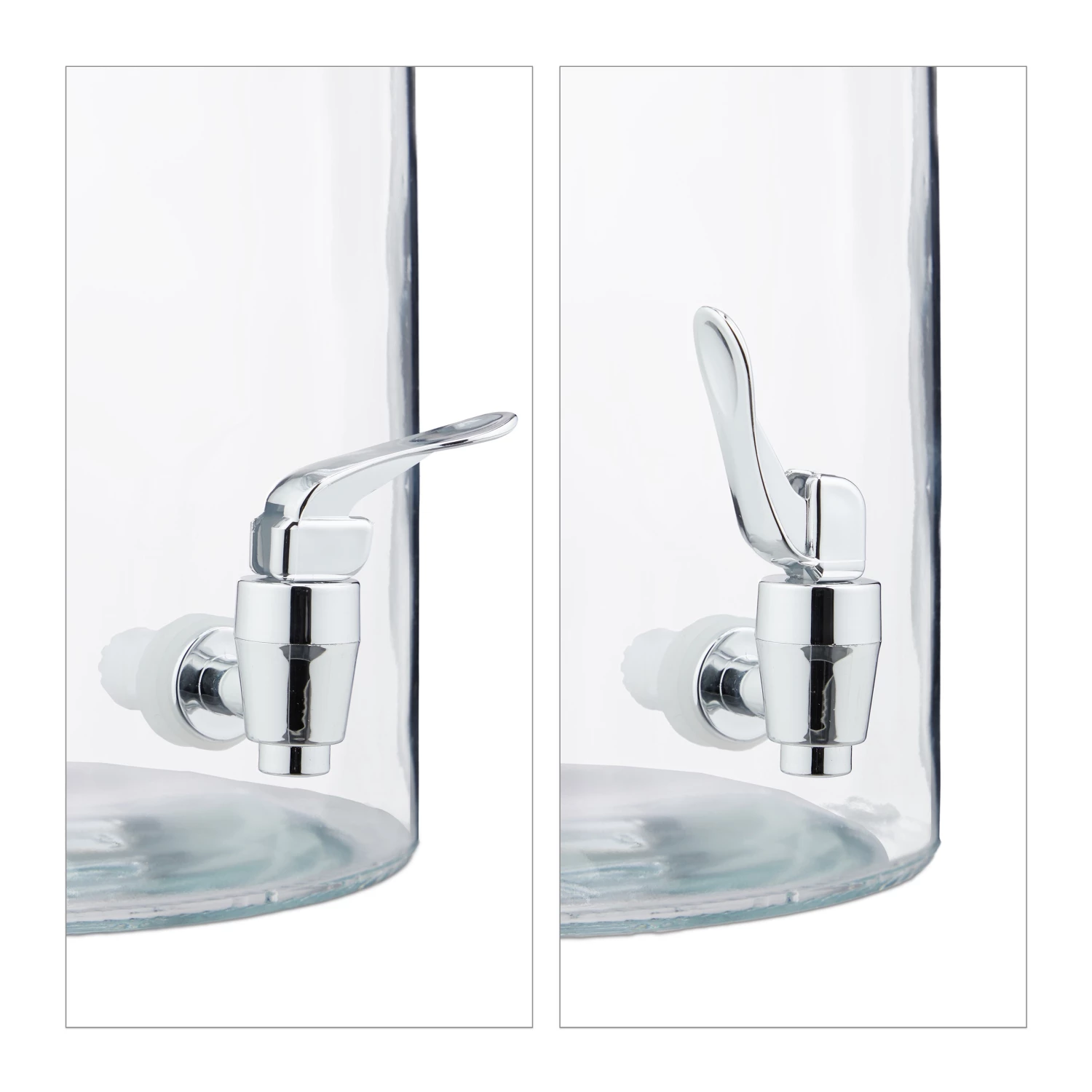 Relaxdays Getränkespender Set mit 4 Trinkgläsern 7 Relaxdays Getränkespender Set mit 4 Trinkgläsern – Bild 7