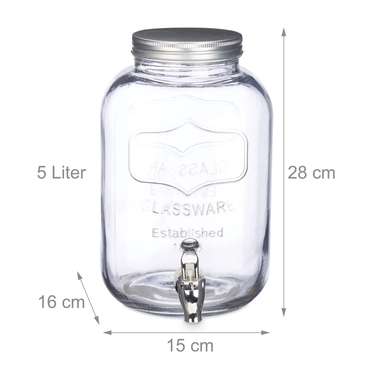 Relaxdays Getränkespender 5 L 9 Relaxdays Getränkespender 5 L – Bild 9