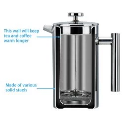 Intirilife Kaffeekanne in SILBER -Kannen & Krüge Verkaufsgeschäft 6fb14c6b156b441d98052f3c079017b6