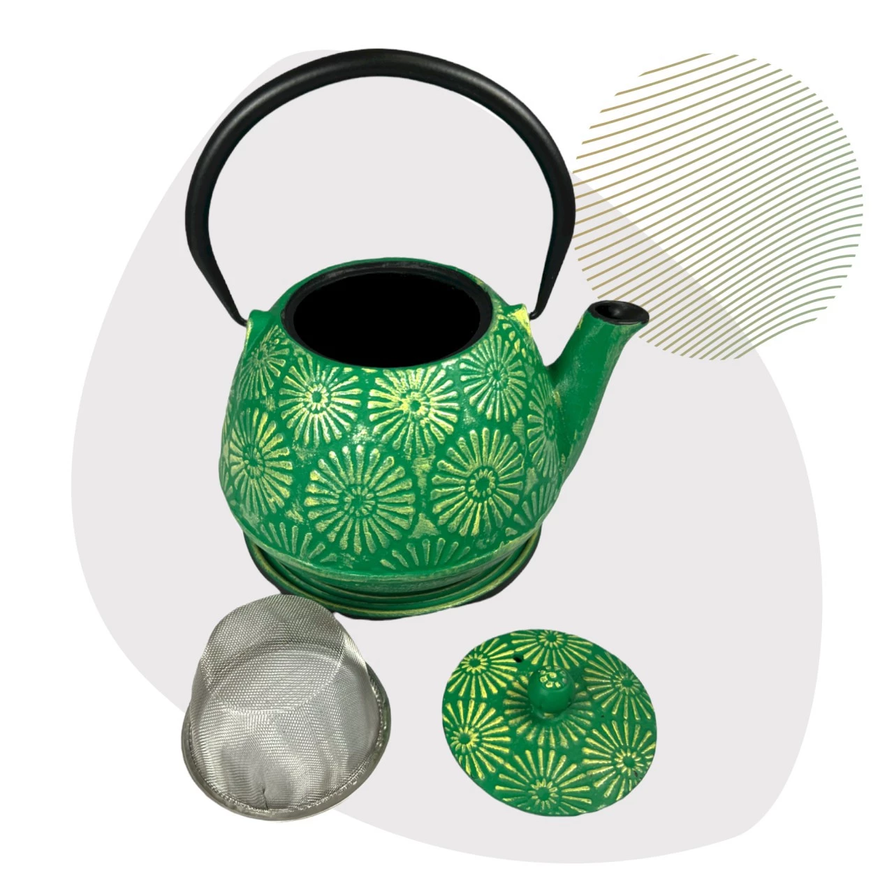 JA-UNENDLICH Hani 1.2l Teekanne Gusseisen 2 JA-UNENDLICH Hani 1.2l Teekanne Gusseisen – Bild 2