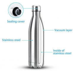 Intirilife Edelstahl 750ml Isolierkanne in SILBER - Silber - Tiefe: 32 cm -Kannen & Krüge Verkaufsgeschäft 8bce1b0dde804514af376708df558dca