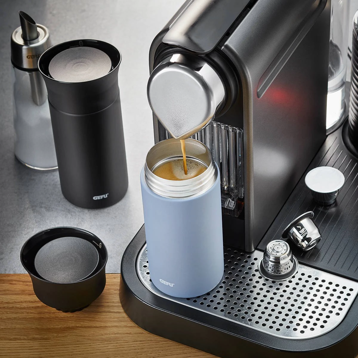 Gefu Isolierbecher MATTEO, 300 ml, blau 2 Gefu Isolierbecher MATTEO, 300 ml, blau – Bild 2