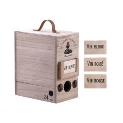 Aubry Gaspard Cubitainer aus Holz 3 Liter