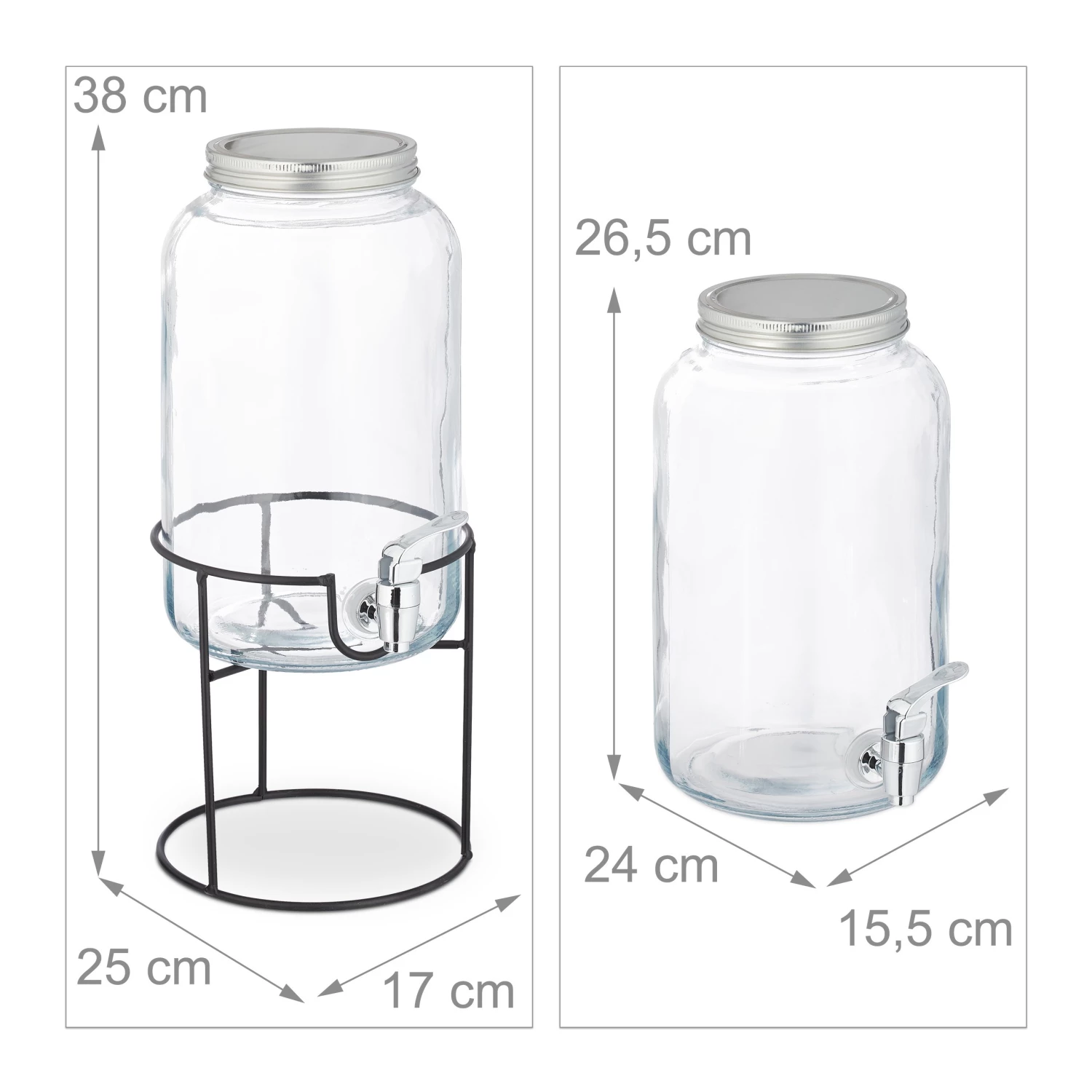 Relaxdays Getränkespender 3,5 Liter 9 Relaxdays Getränkespender 3,5 Liter – Bild 9