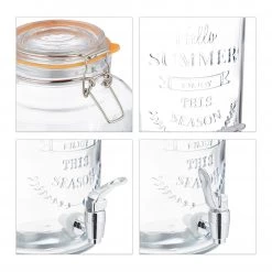 Relaxdays Getränkespender Set Retro -Kannen & Krüge Verkaufsgeschäft 9e730a9ebae845d3ab74da2cf564f0d9