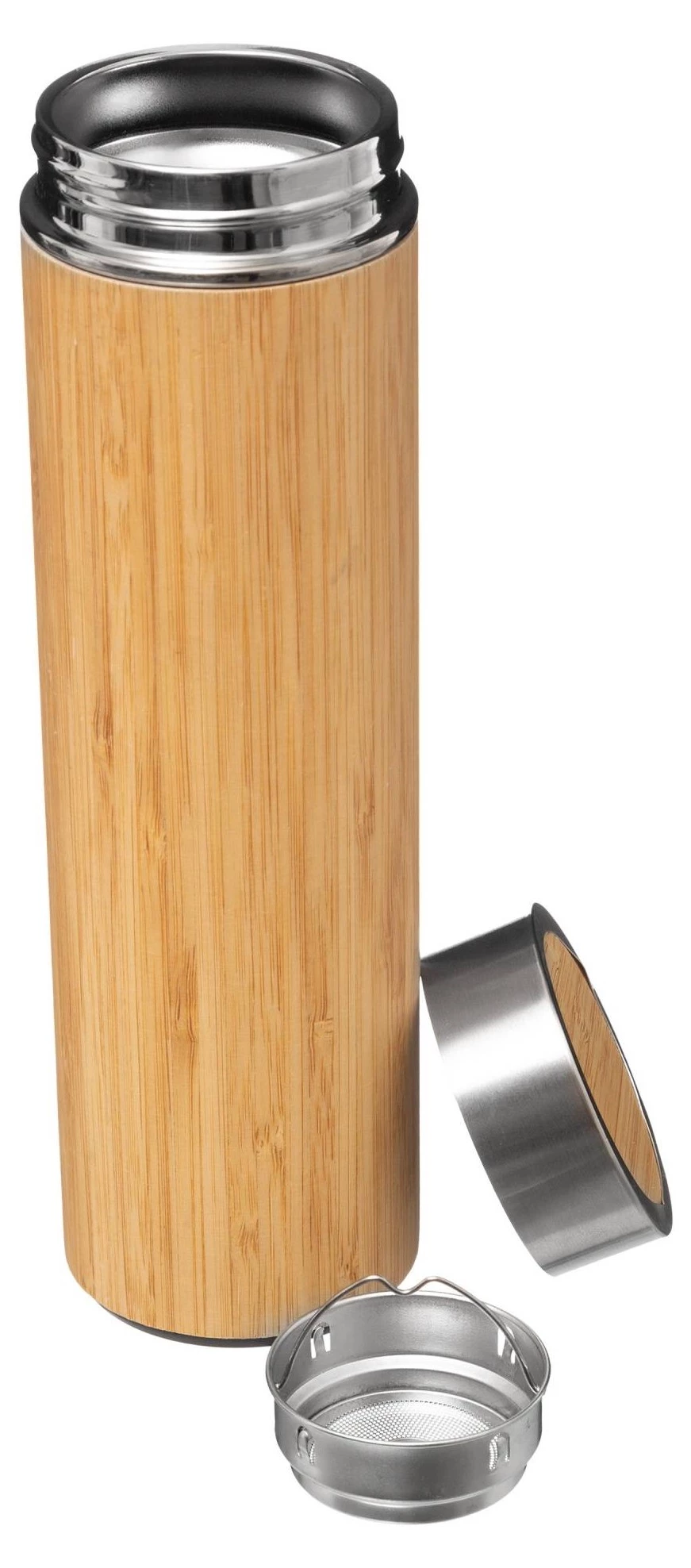 5five Simply Smart Thermo-Flasche, 350 ml, Bambus 2 5five Simply Smart Thermo-Flasche, 350 ml, Bambus – Bild 2