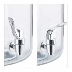 Relaxdays Getränkespender Set mit Gläsern -Kannen & Krüge Verkaufsgeschäft b65076476998489eaa87cff6b91666ae