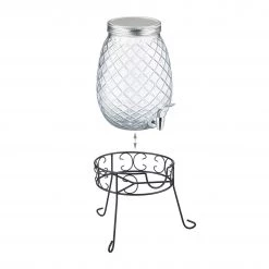 Relaxdays Getränkespender Set mit Gläsern -Kannen & Krüge Verkaufsgeschäft b681d93fb3fc41f688550457e185242c