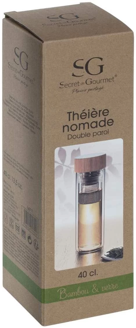 Secret de Gourmet Doppelwandiger Aufguss, Bambusdeckel 3 Secret de Gourmet Doppelwandiger Aufguss, Bambusdeckel – Bild 3