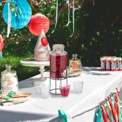 Relaxdays Getränkespender Set Retro -Kannen & Krüge Verkaufsgeschäft bee72baa6fc546c589cb15282b57bc60