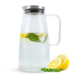 Intirilife Hitzebeständig Karaffe 1,2l - 12 x 27 cm